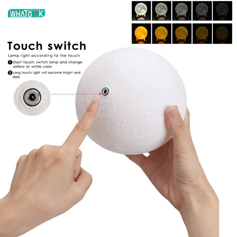 3D Print LED Moon Lamp