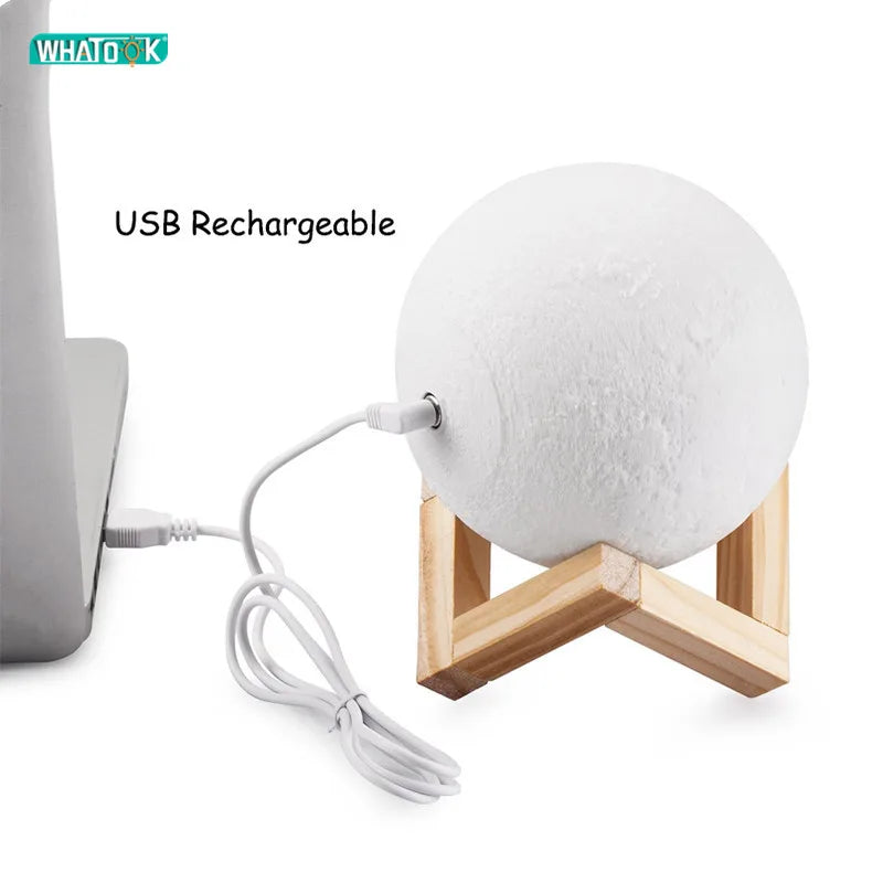 3D Print LED Moon Lamp