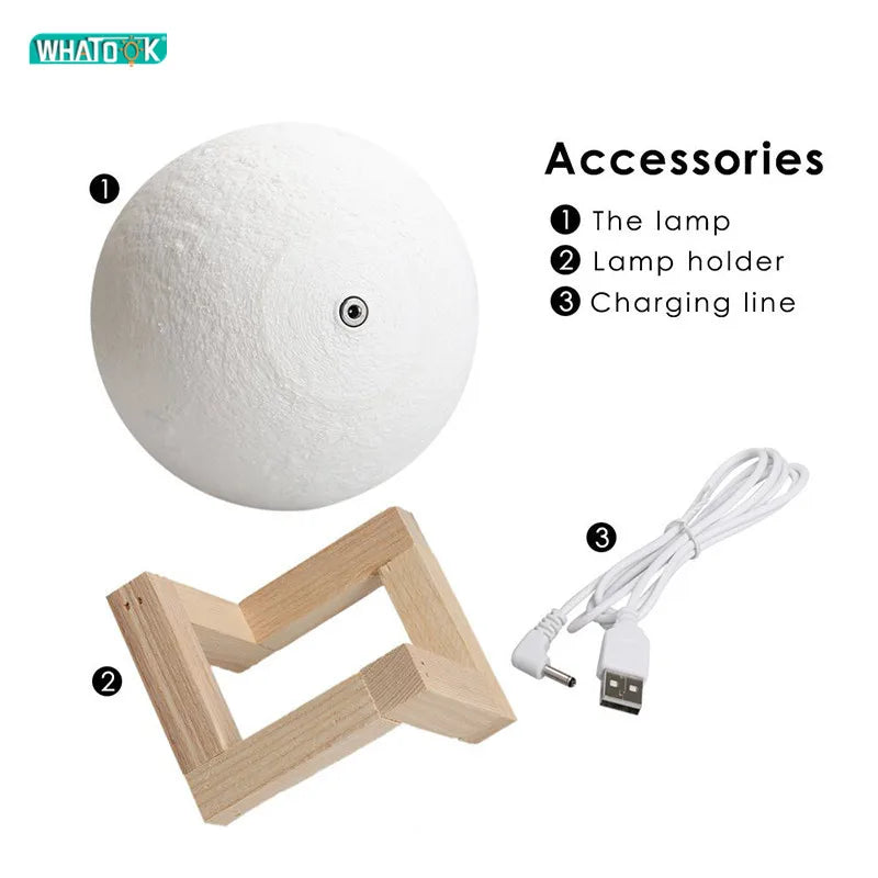 3D Print LED Moon Lamp